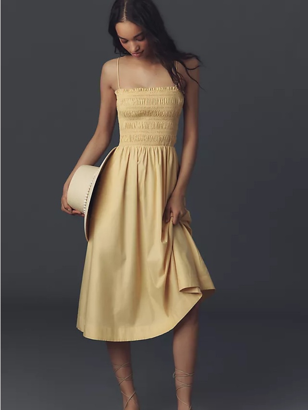 Reformation Kerrie Yellow Maxi Dress Like New